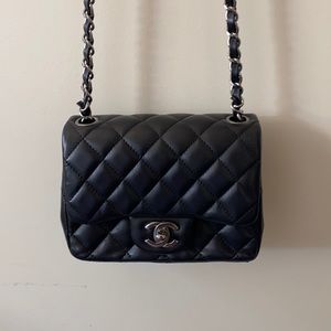 Chanel Lambskin Square Mini Flap